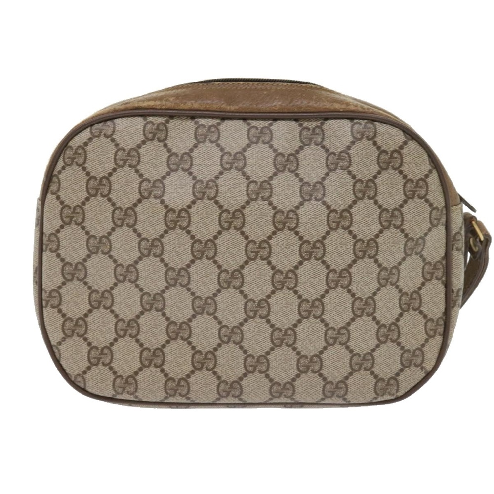 GUCCI GG Supreme Web Sherry Line Clutch Bag Beige Red 89 01 034 Auth bs9231 - Picture 2 of 16